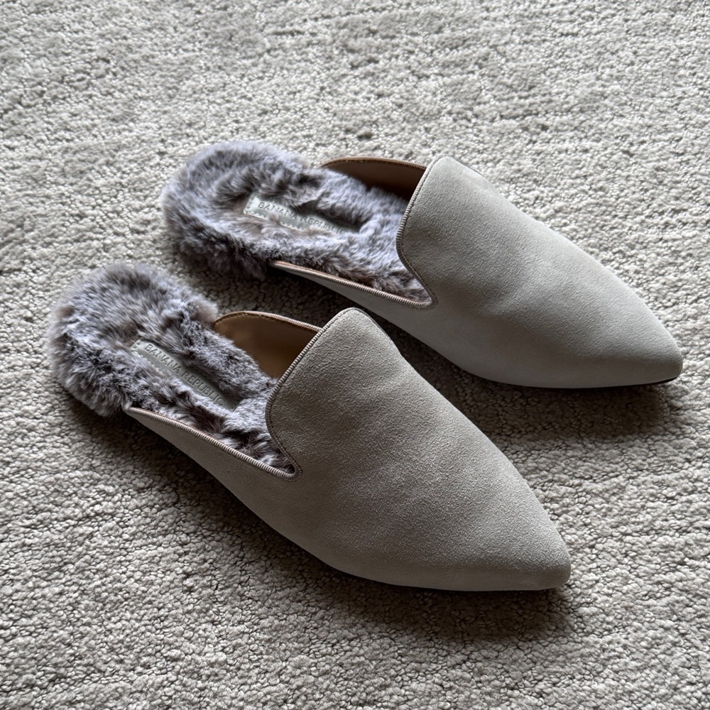 Banana Republic Fur-Lined Women's Mules